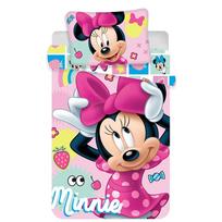 Rožinės spalvos iš medvilnės vaikiška patalynė vaikiškai lovai 100x135 cm Minnie "Sweet" – Jerry Fabrics