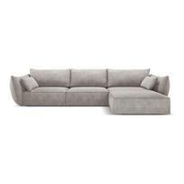 Šviesiai pilka kampinė sofa (dešinysis kampas) Vanda - Mazzini Sofas