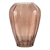 Iš stiklo vaza rudos spalvos (aukštis 29 cm) – House Nordic