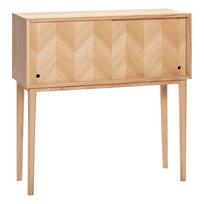 Ąžuolinė komoda Hübsch Herringbone, aukštis 90 cm