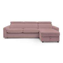 Sulankstoma kampinė sofa rožinės spalvos (kintama) Monaco – Bobochic Paris