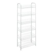 Baltos spalvos iš metalo pastatoma lentyna 41x104x23 cm Monaco – Metaltex