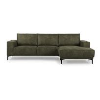 Iš dirbtinės odos kampinė sofa žalios spalvos (su dešiniuoju kampu) Copenhagen – Scandic