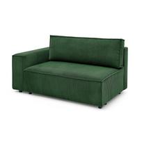 Modulinė sofa žalios spalvos iš kordinio velveto (su kairiuoju kampu) Nihad modular – Bobochic Paris