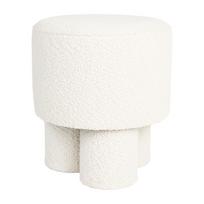 Baltos spalvos iš boucle pufas Marcos – White Label