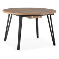 Apvalios formos prailginamas valgomojo stalas natūralios spalvos ø 120 cm Cleo – Marckeric