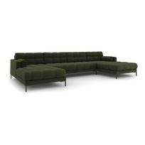 Kampinė sofa žalios spalvos („U“ formos) Bali – Cosmopolitan Design