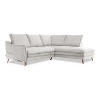 Sulankstoma kampinė sofa smėlio spalvos (su dešiniuoju kampu) Charming Charlie – Miuform