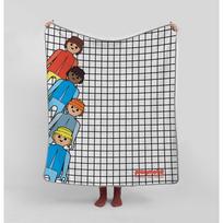 Iš mikropluošto vaikiškas pledas 130x130 cm Checkerboard – Playmobil