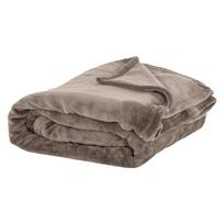 Taupe spalvos iš mikropliušo lovatiesė 220x240 cm Plaid – Tiseco Home Studio
