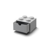 Pilka dėžutė su stalčiumi LEGO® Brick, 15,8 x 11,3 cm