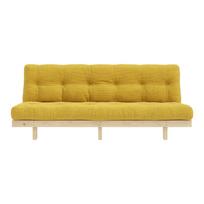 Iš kordinio velveto sofa geltonos spalvos 200 cm Lean – Karup Design
