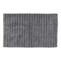 Pilkas medvilninis vonios kambario kilimėlis Zone Tiles, 80 x 50 cm