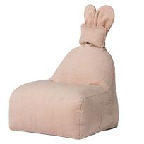 Šviesiai rožinės spalvos vaikiškas sėdmaišis Funny Bunny – The Brooklyn Kids