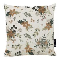 Dekoratyvinis pagalvės užvalkalas su Kalėdų motyvu 45x45 cm Festive Flowers – Butter Kings