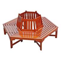 Medžio masyvo sodo suoliukas rudos spalvos Ontario – Garden Pleasure