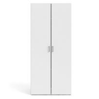 Drabužių spinta baltos spalvos 78x175 cm Space – Tvilum