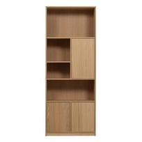 Modulinė knygų spinta natūralios spalvos iš ąžuolo 77x199 cm Modulair – vtwonen