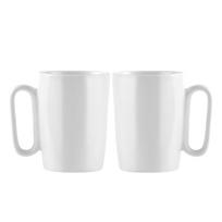 Iš akmens masės puodeliai baltos spalvos 2 vnt. 250 ml Fuori – Vialli Design