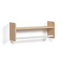 Natūralios spalvos iš pušies masyvo sieninė vaikiška drabužių kabykla 52,5x20 cm Florentina – Kave Home
