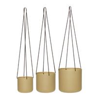 Iš metalo pakabinami ir sieniniai gėlių vazonų dangteliai 3 vnt. ø 25 cm Bloom – Hübsch