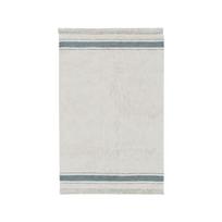 Skalbiamas/rankų darbo iš medvilnės kilimas mėlynos spalvos/kreminės spalvos 140x200 cm Gastro Vintage Blue – Lorena Canals