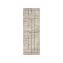 Rankų darbo smėlio spalvos iš vilnos kilimas 80x230 cm Mosaic Sandstone – Lorena Canals