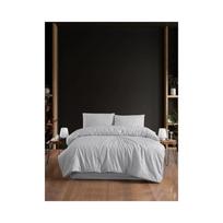 Dvigulė/itin ilga patalynė šviesiai pilkos spalvos su paklode/4 dalių 200x220 cm – Mila Home