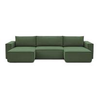Kampinė sofa žalios spalvos („U“ formos) Nihad – Bobochic Paris