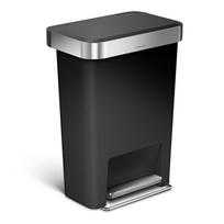 Plastikinė šiukšliadėžė su pedalu 45 l - simplehuman