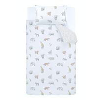 Iš medvilnės viengulė vaikiška patalynė 120x150 cm Zoo Animals – Bianca