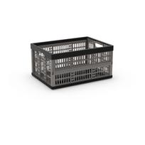 Pilkos spalvos iš plastiko daiktadėžė 47,5x34,5x23,5 cm Folding Crate – KIS