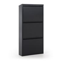 Antracito spalvos iš metalo atlenkiama spintelė batams 50x103x15 cm Ode – Kave Home