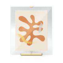 Iš stiklo pastatomas rėmas auksinės spalvos 26x30,5 cm Flute – Umbra