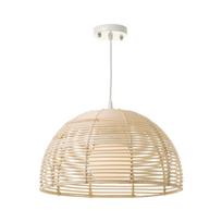 Iš rotango lubinis šviestuvas natūralios spalvos su rotango gaubtu ø 38 cm Natural Way – Casa Selección