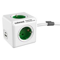 Kištukinis lizdas 13 cm PowerCube Extended USB Schuko – Cubenest