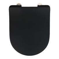 Juoda klozeto sėdynė Wenko Sedilo Black, 45,2 x 36,2 cm