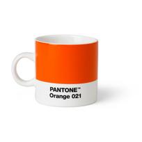 Puodelis raudonos spalvos iš keramikos espreso 120 ml Espresso Orange 021 – Pantone