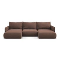 Rožinės spalvos sulankstoma/su sandėliavimo vieta kampinė sofa Nanea – Makamii