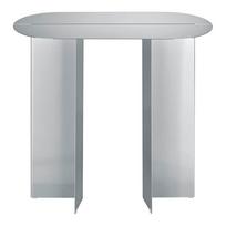 Matinės sidabrinės spalvos iš nerūdijančio plieno konsolinis staliukas 35x80 cm Oru – Blomus