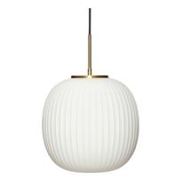 Kabantis šviestuvas baltos spalvos ø 32 cm su stiklo gaubtu Serene – Hübsch