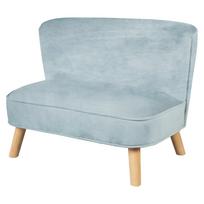 Vaikiška sofa šviesiai mėlynos spalvos iš velveto 70 cm Lil Sofa – Roba