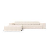 Kampinė sofa kreminės spalvos (su kairiuoju kampu) Chicago – Cosmopolitan Design