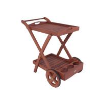 Iš eukalipto masyvo sodo serviravimo stalas 54x88 cm Toledo – Garden Pleasure