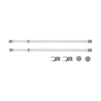 2 teleskopinių drabužių strypų rinkinys Wenko Herkules, 75-120 cm ilgio