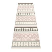 Šviesiai rožinės spalvos/pilkos spalvos lauko kilimas 70x270 cm Asta Pale Rose – Pappelina