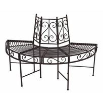 Juodas metalinis sodo suolas Narvi - Garden Pleasure