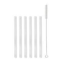 6 stiklinių geriamųjų šiaudelių rinkinys Vialli Design, 15 cm ilgio
