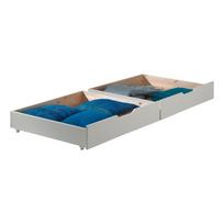 Vaikiškos lovos daiktadėžės baltos spalvos 2 vnt. Pino – Vipack