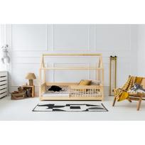 Naminė iš pušies masyvo vaikiška lova natūralios spalvos 80x160 cm Mila MBW – Adeko